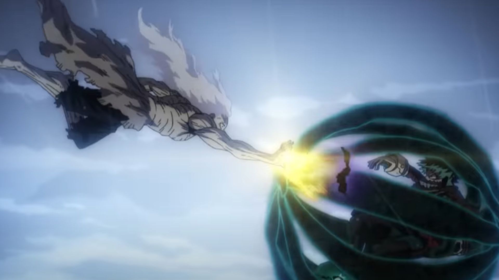 Deku&#039;s last confrontation with Shigaraki (Image Source: Studio Bones)