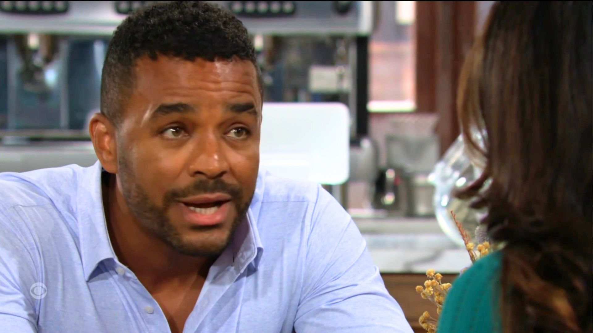 Nate (Sean Dominic) was intent on getting Audra to come clean on The Young and the Restless | Image: CBS