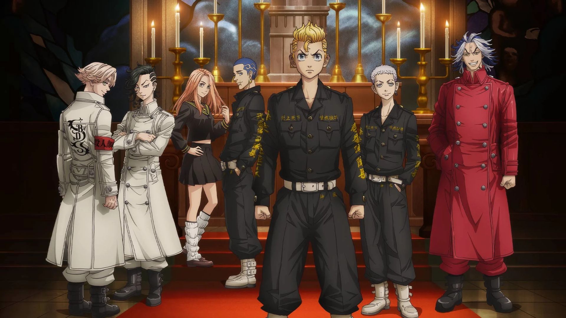 Cast of Tokyo Revengers as seen in anime