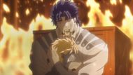 Jonathan Joestar holding Dio's body as seen in anime (Image via Warner Bros.)