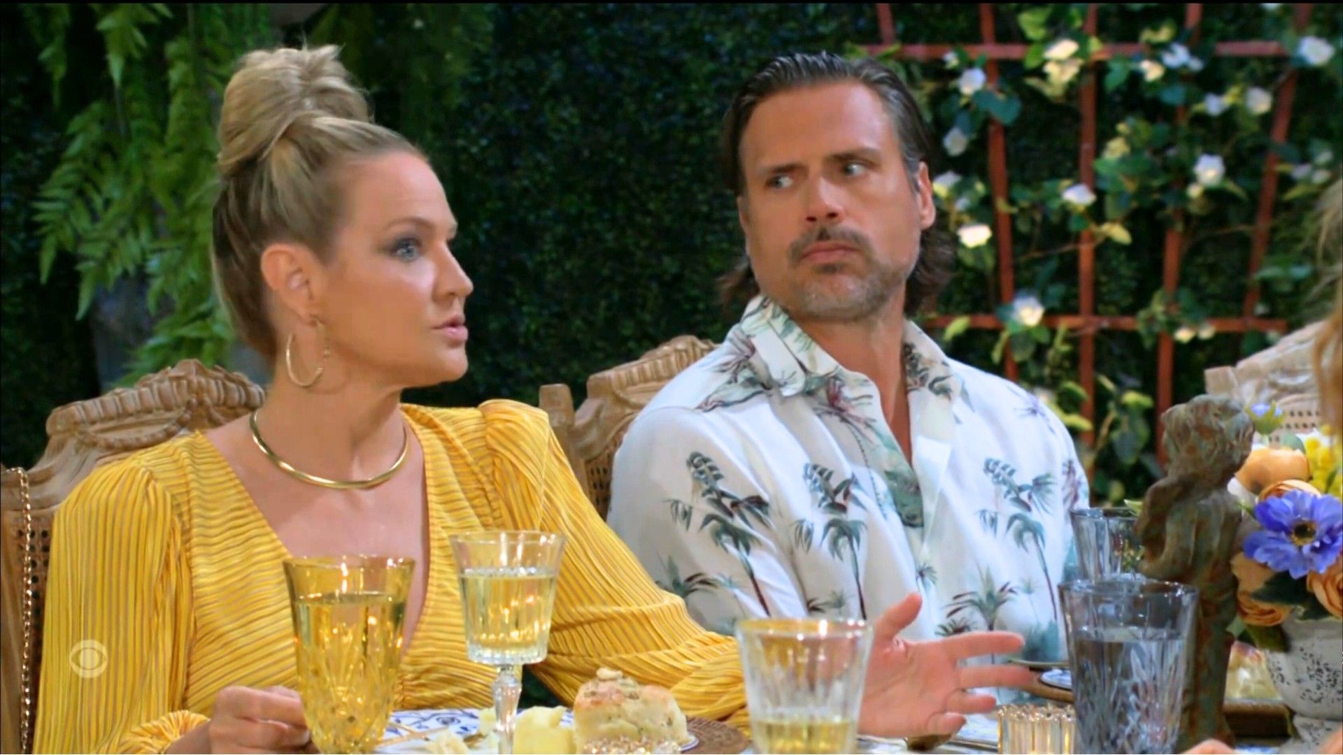 Sharon (Sharon Case) still cares for Nick (Joshua Morrow) on The Young and the Restless | Image: CBS