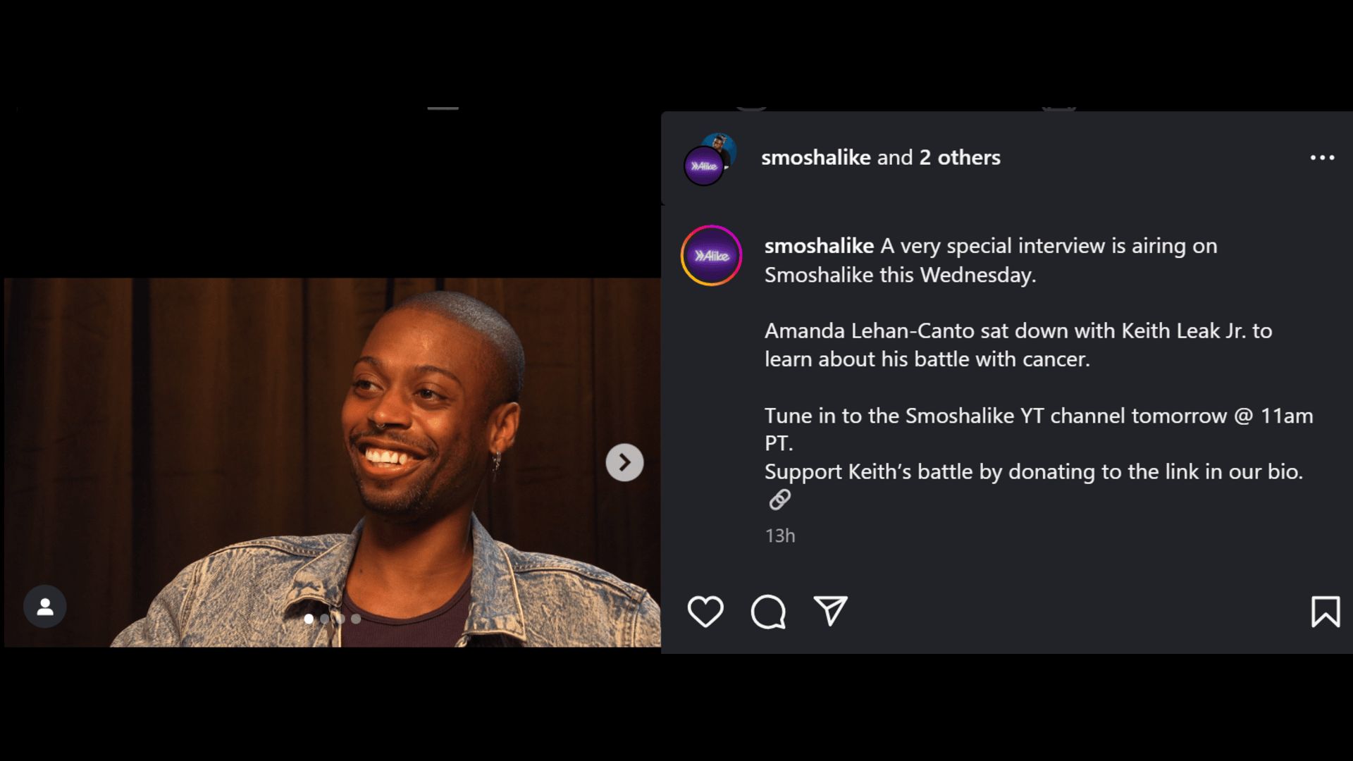 Keith Leak will appear on Smoshalike on Wednesday. (Image via Instagram)