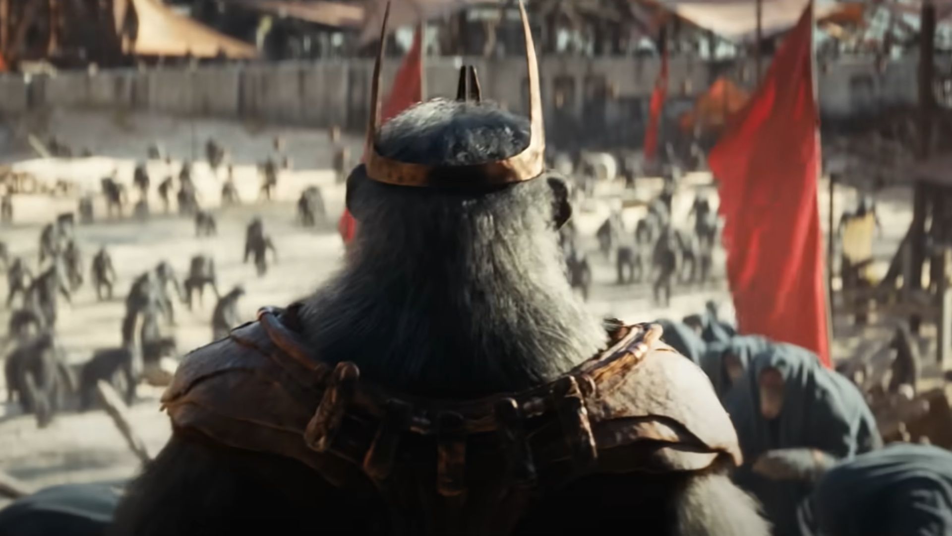 A still from Kingdom of the Planet of the Apes