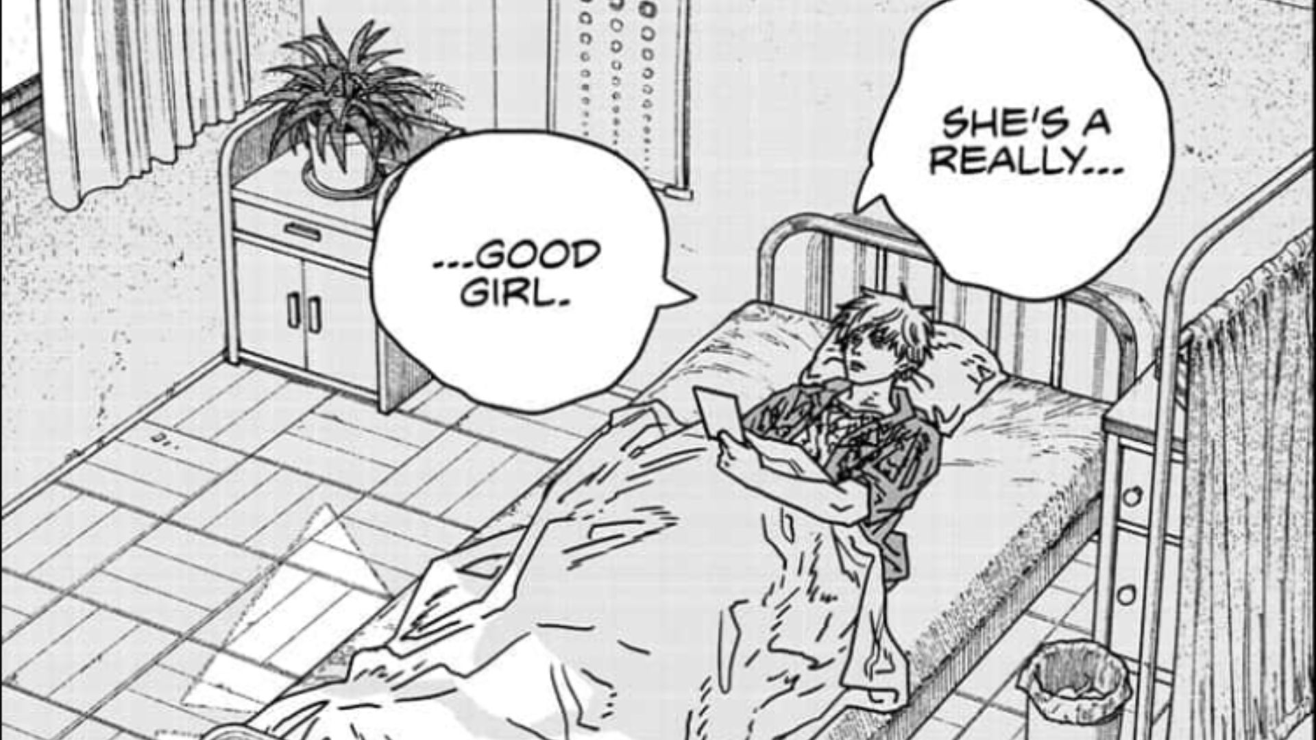 Denji at the end of Chainsaw Man Chapter 212 (Image credit: Shueisha)