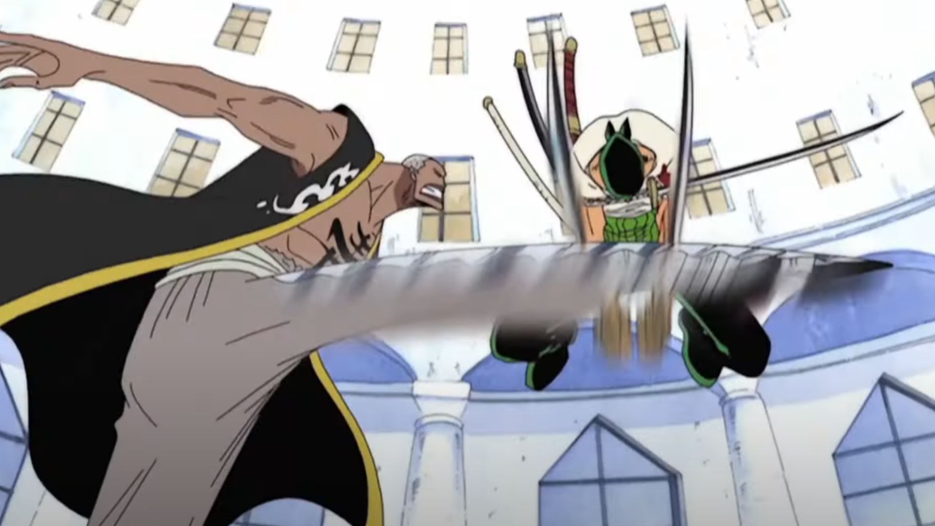 Zoro vs. Daz Bonez during the Alabasta Arc (Image Source: Toei Animation)