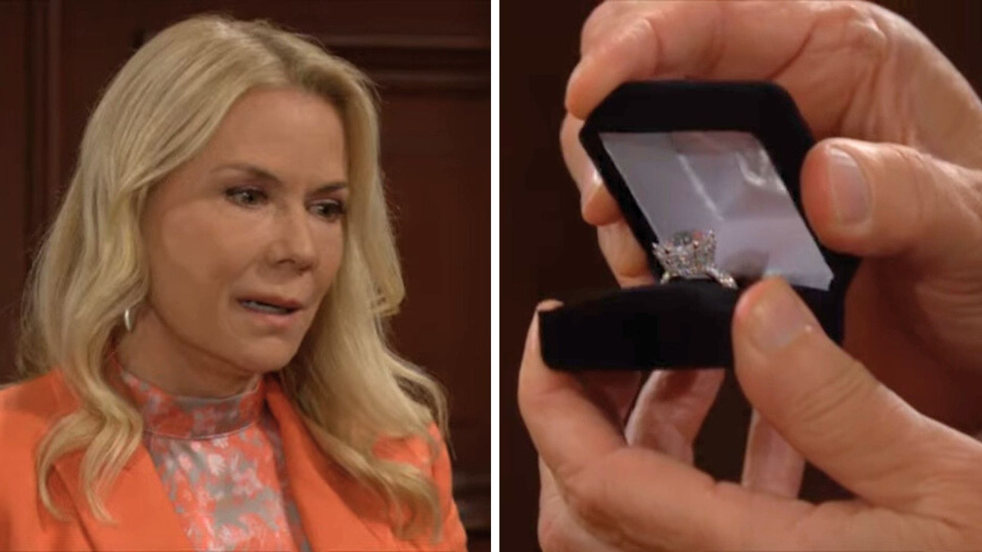 Nick proposes to Brooke on The Bold and the Beautiful | Image: CBS