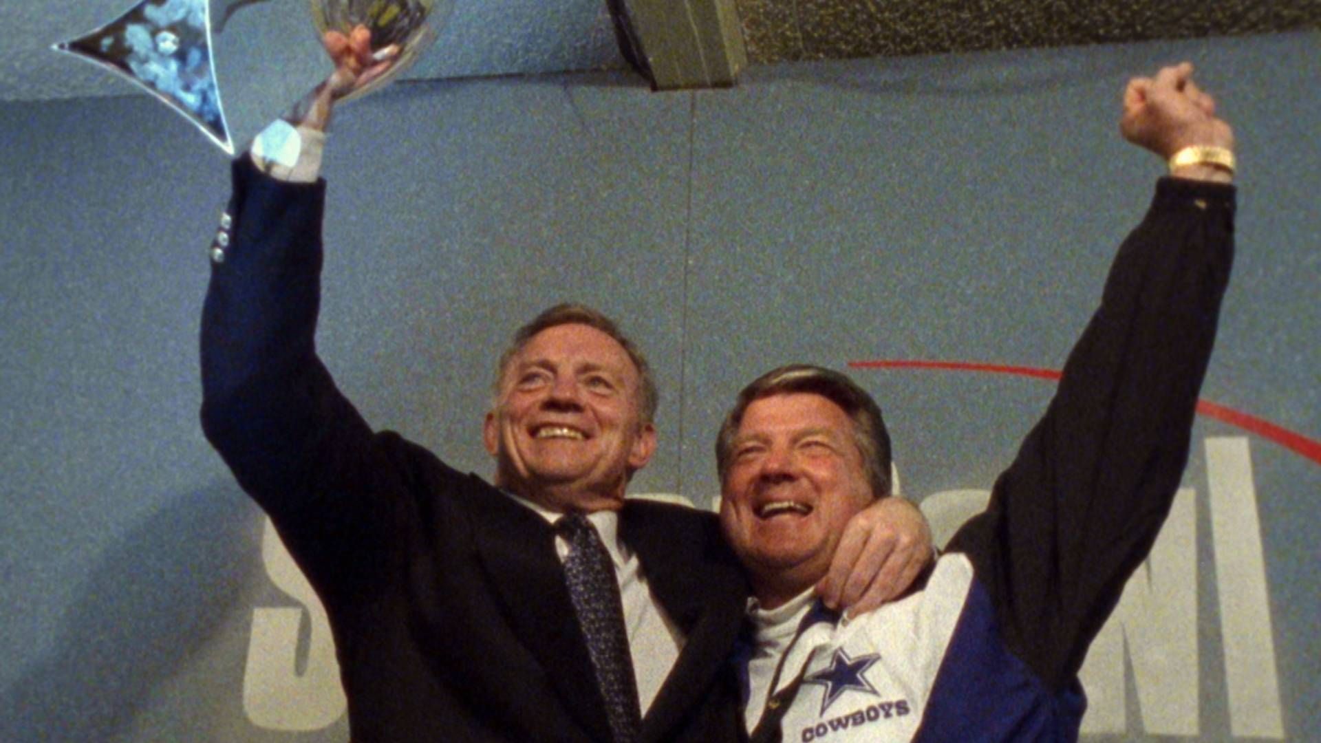 Jerry Jones and Jimmy Johnson from America