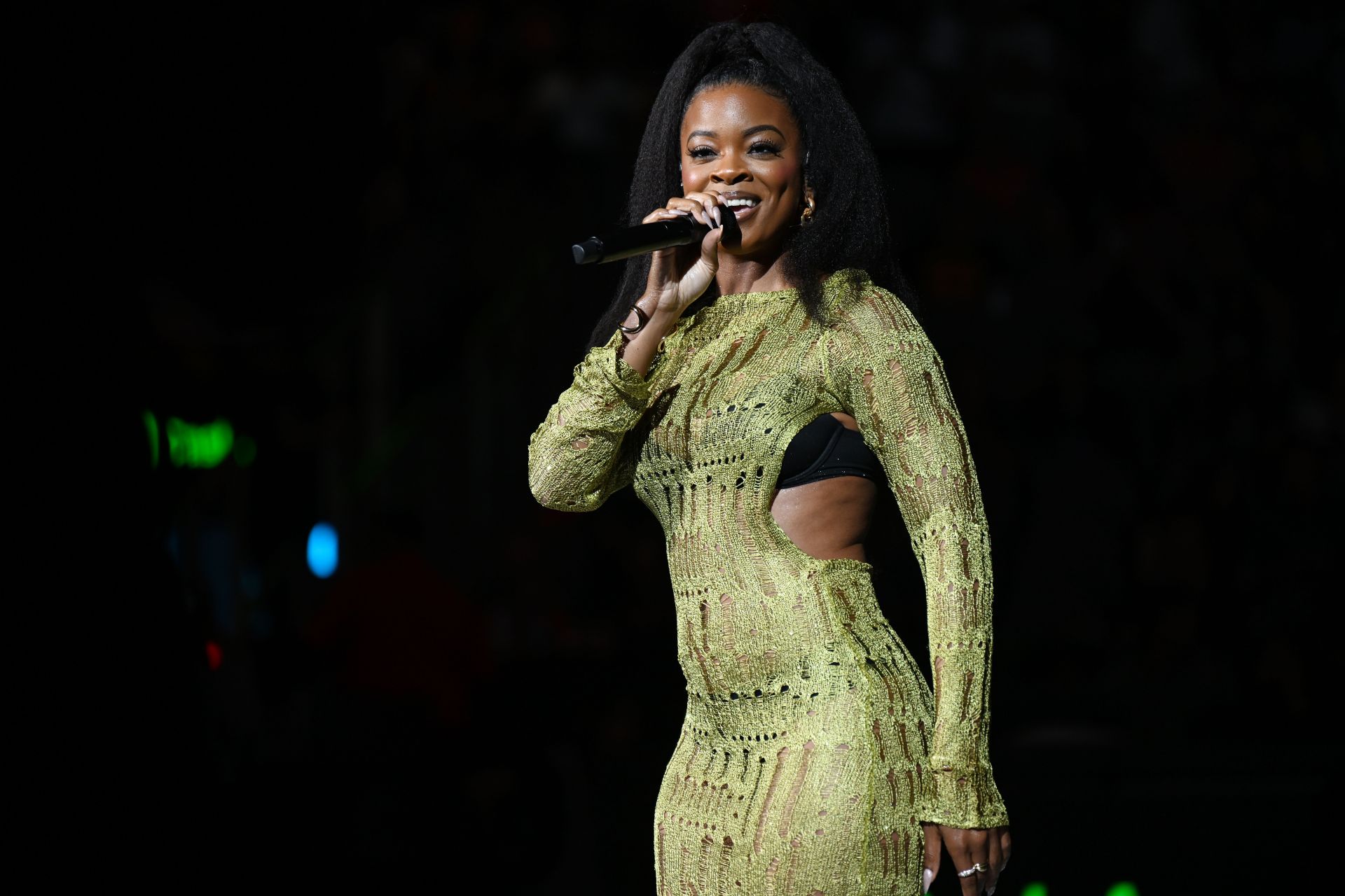 Celebrities Attend Indiana Fever v Atlanta Dream - Source: Getty