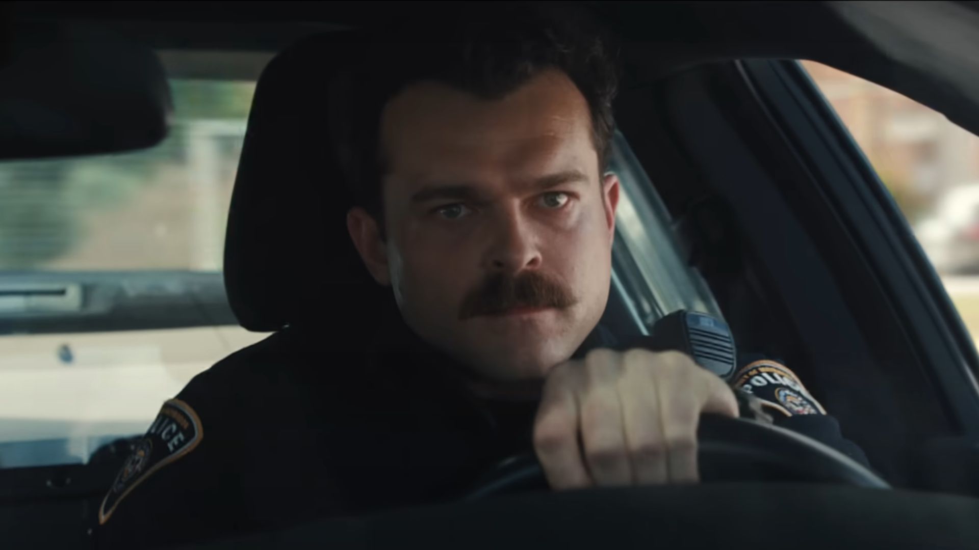 Paul wasn&rsquo;t supposed to have a mustache in Weapons (Image via Warner Bros.)
