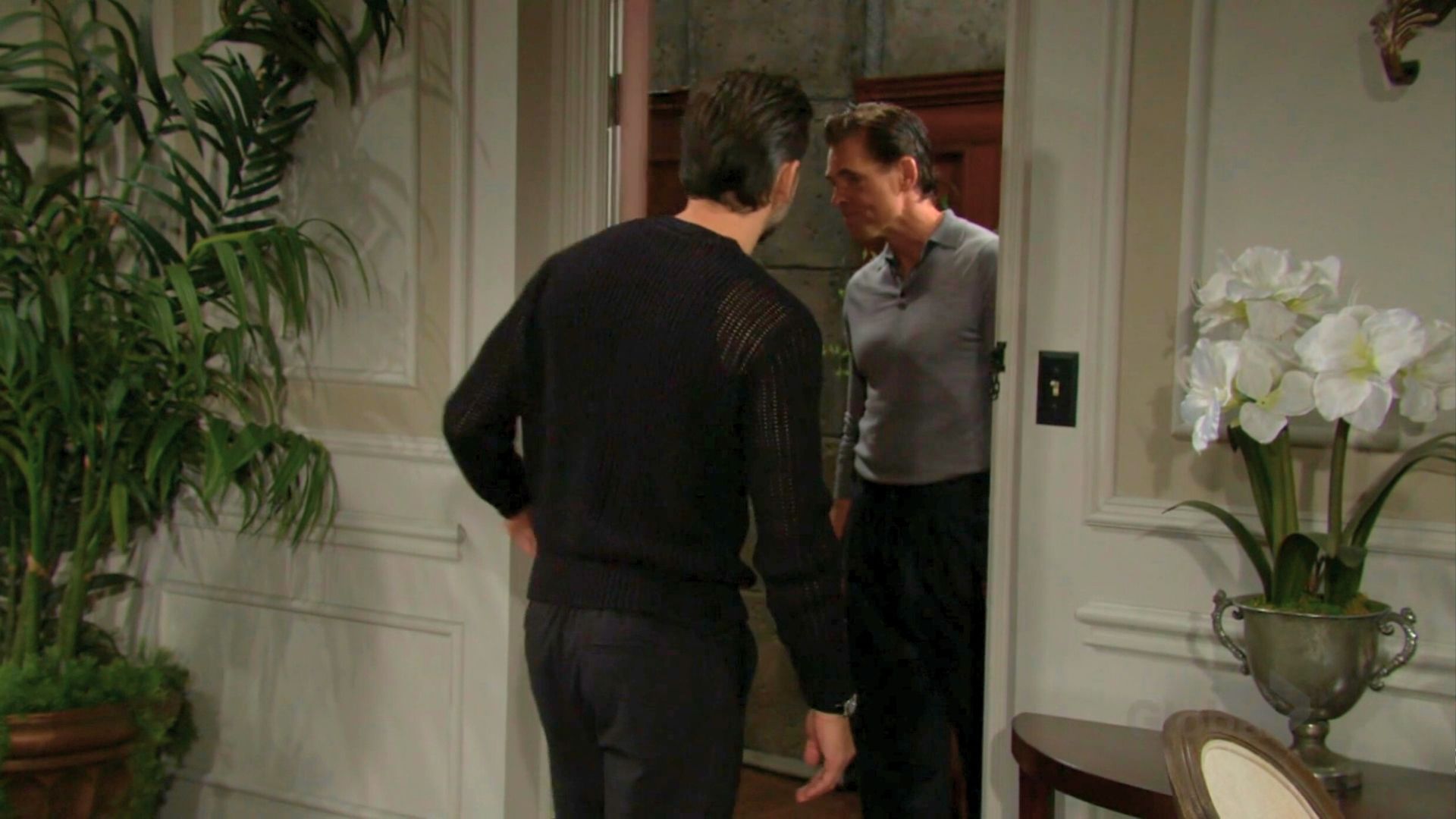 Cane lets Billy in on The Young and the Restless | Image: CBS