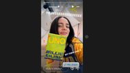 Billie Eilish launches signature UNO deck (Screengrab via Instagram/@billieeilish)