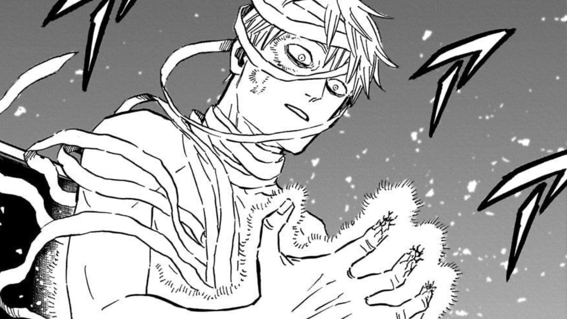 Morris&#039;s body is being restored by Lucius (Image Credit: Shueisha)