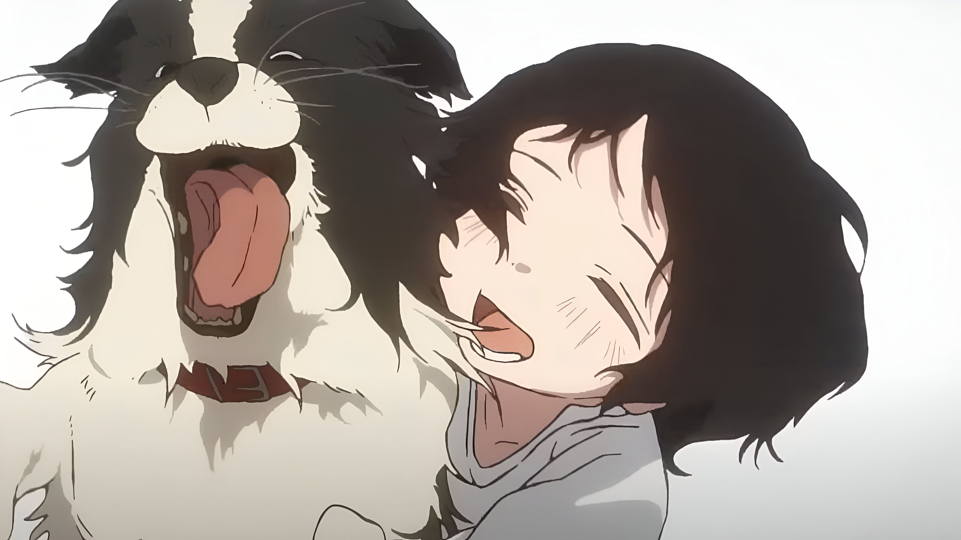 Shizuka and her pet dog, Chappy in Takopi