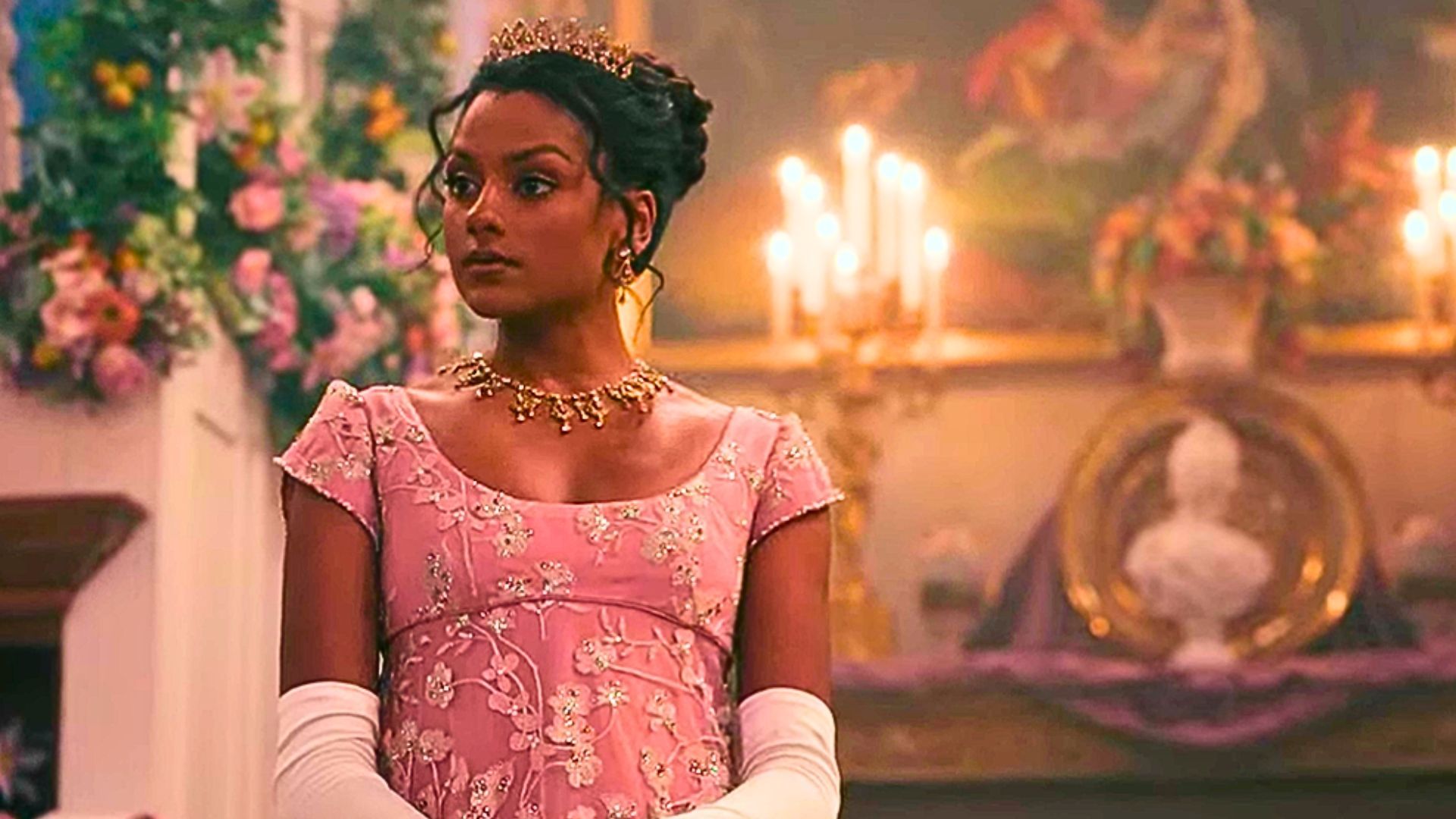 Simone Ashley as Kate Sharma in Bridgerton (Image via Netflix)