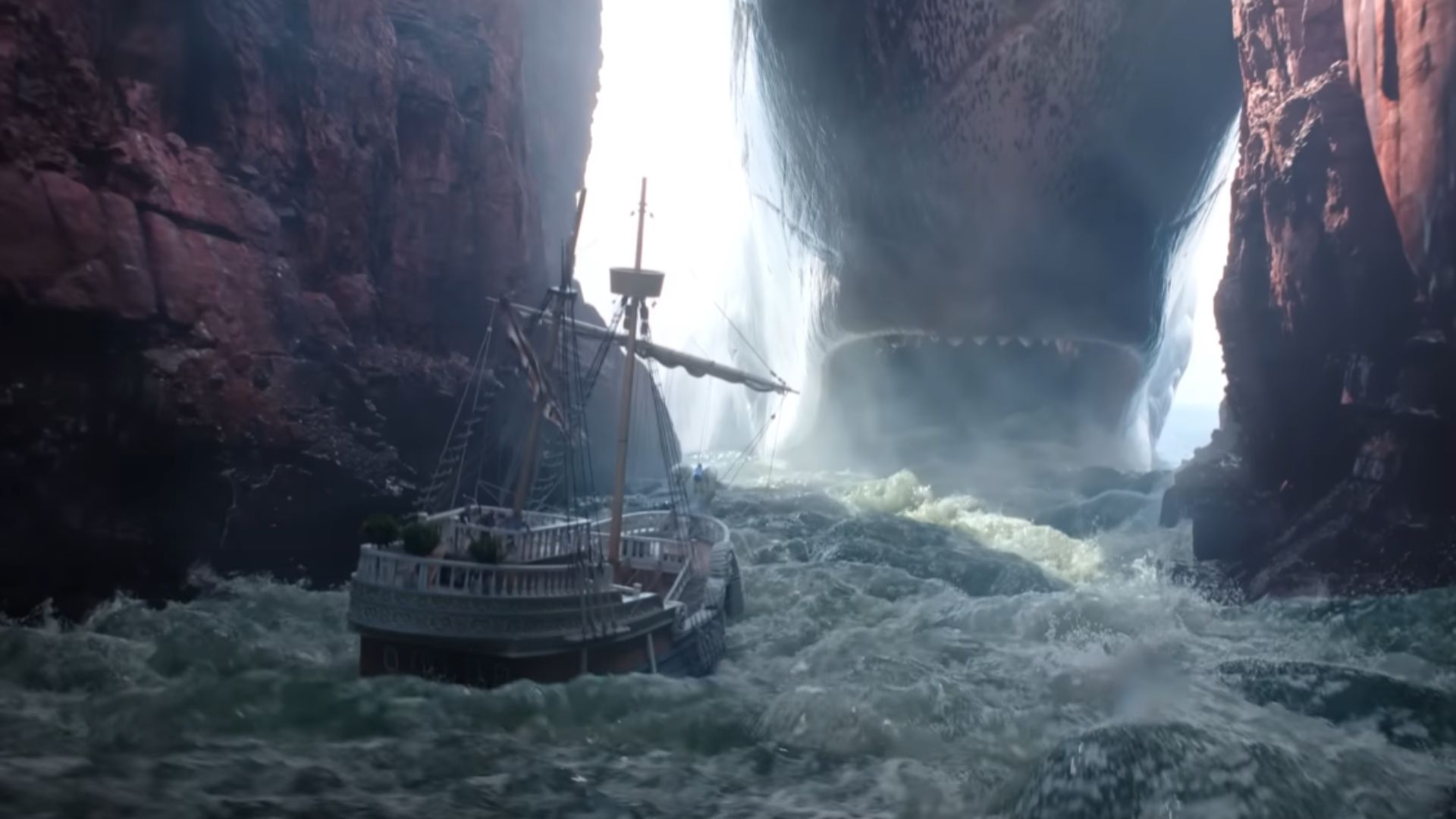 Laboon and Going Merry&#039;s portrayal in the trailer (Image Source: Tomorrow Studios)