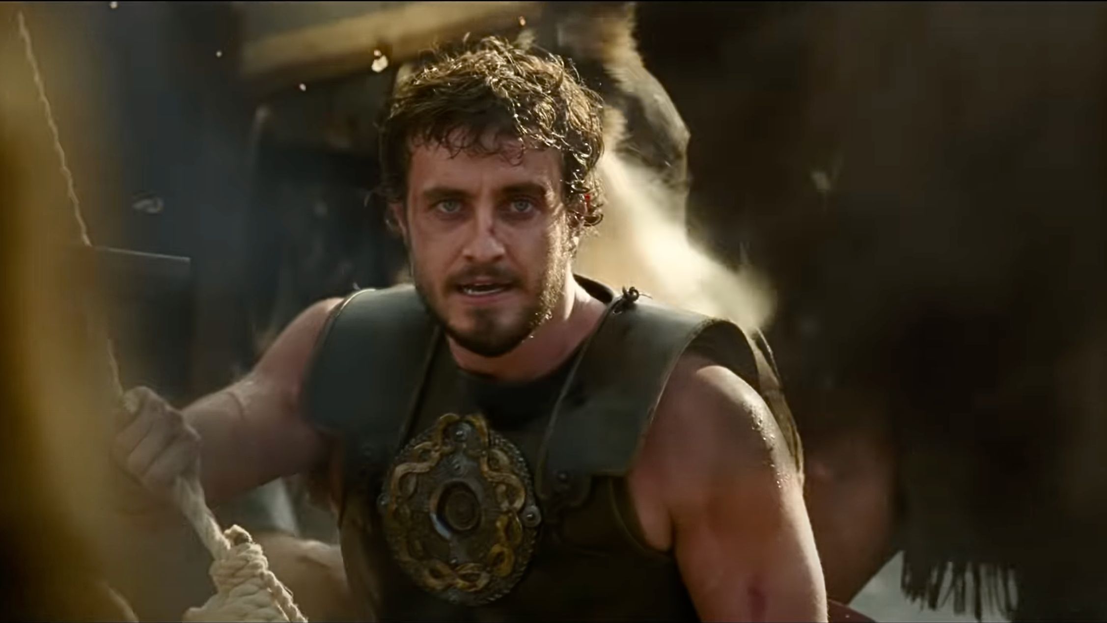 Paul Mescal in Ridley Scott&rsquo;s Gladiator II (Image via YouTube/Paramount Pictures)