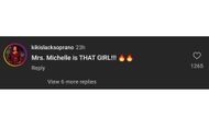 This fan lovingly called Michelle Obama "that girl" (via/Instagram/theneighborhoodtalk)