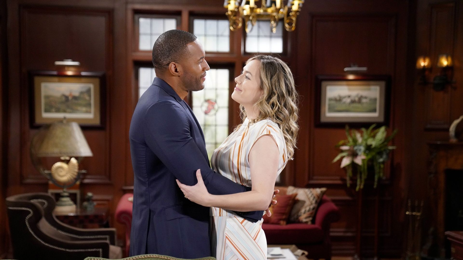 Carter and Hope at Forrester Creations on The Bold and the Beautiful | Image: JPI