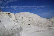 Sarakiniko beach on Milos (Image via Getty)