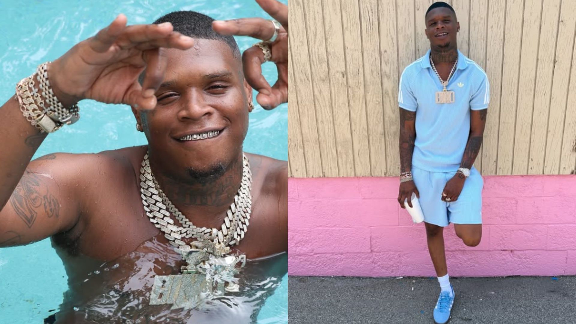 HoodTrophy Bino is a rapper from Los Angeles. (Image via Instagram/ hoodtrophybino)