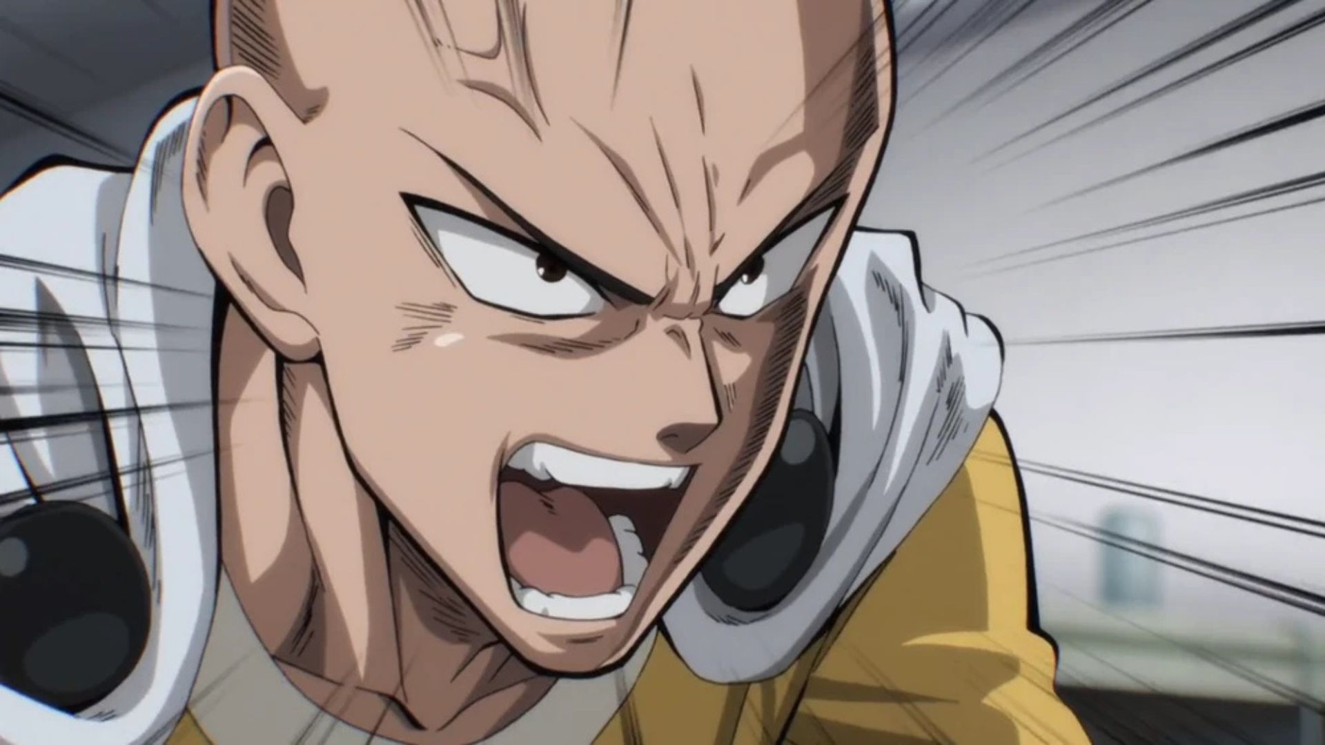 Saitama as seen in the One Punch Man anime 