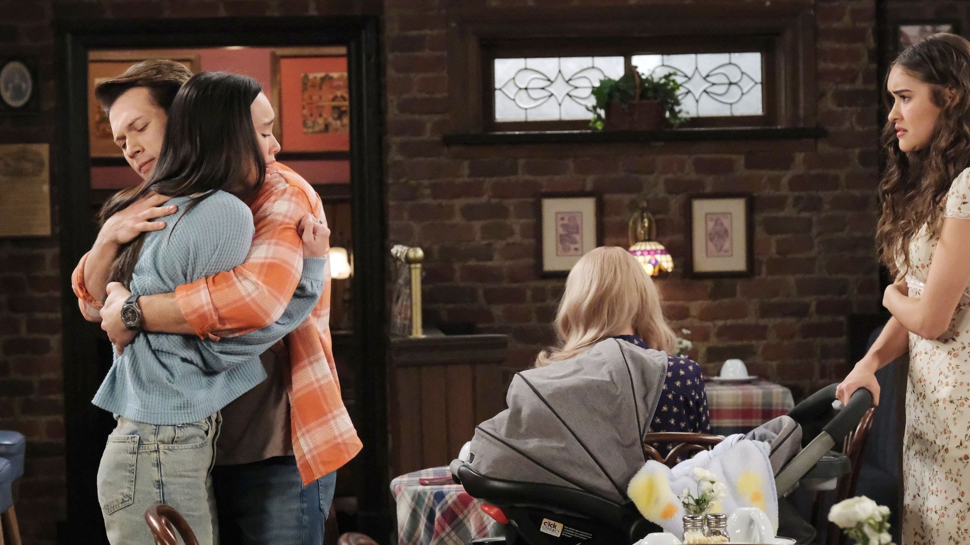 Sophia and Tate comfort one another on Days of our Lives | Image: JPI