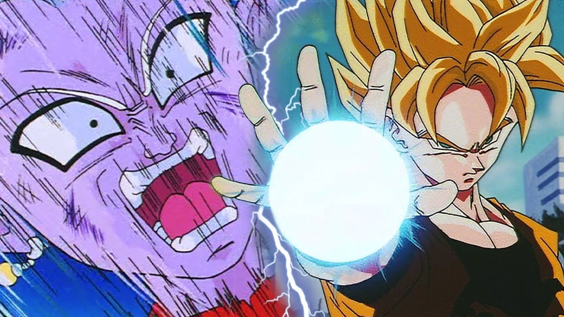 Supreme Kai and Goku as seen in Dragon Ball Z 