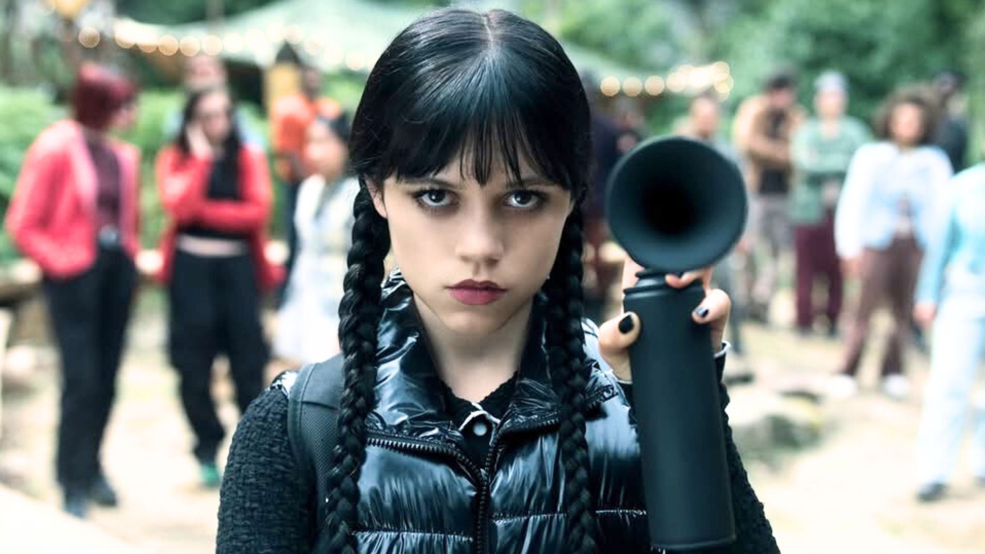 Jenna Ortega in Wednesday | Image via Instagram: wednesdaynetflix