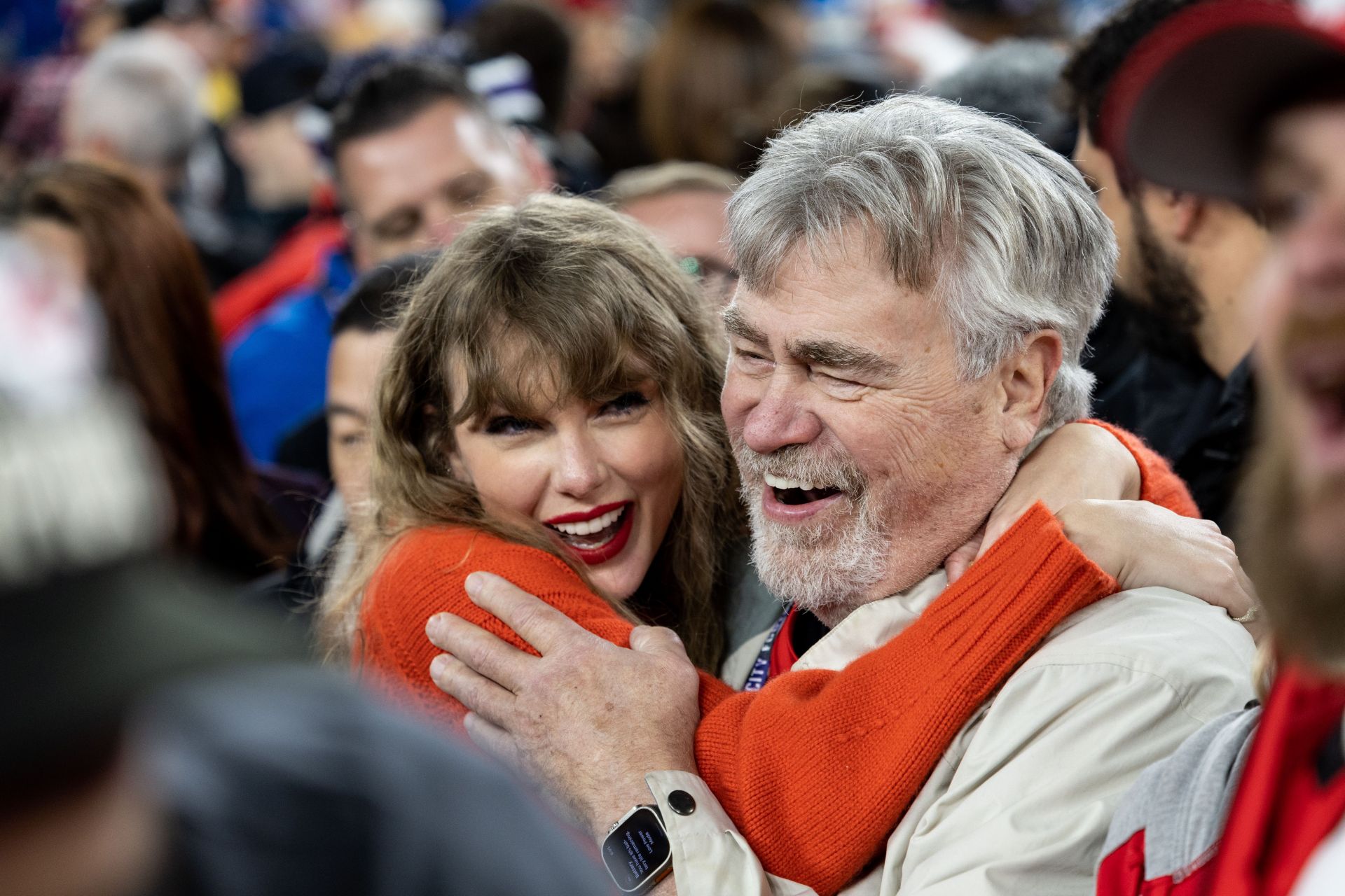 Taylor Swift with Ed Kelce - Source: Getty
