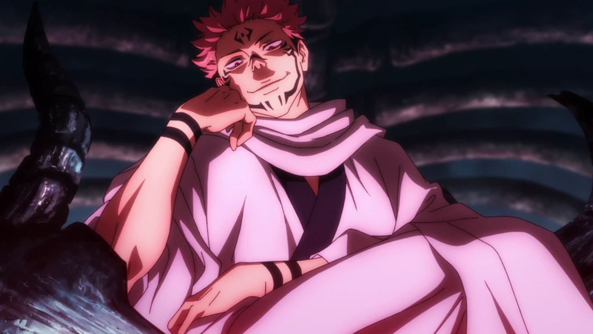 Sukuna as seen in JJK anime