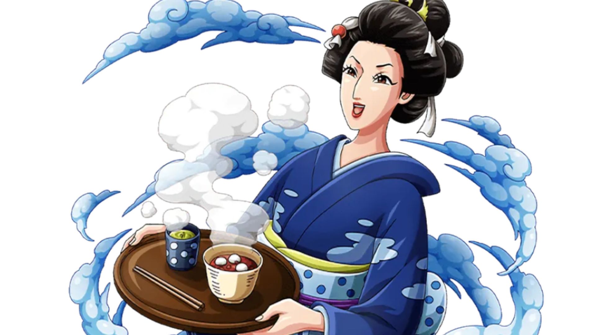Otsuru serving food (Image Credits: Shueisha)
