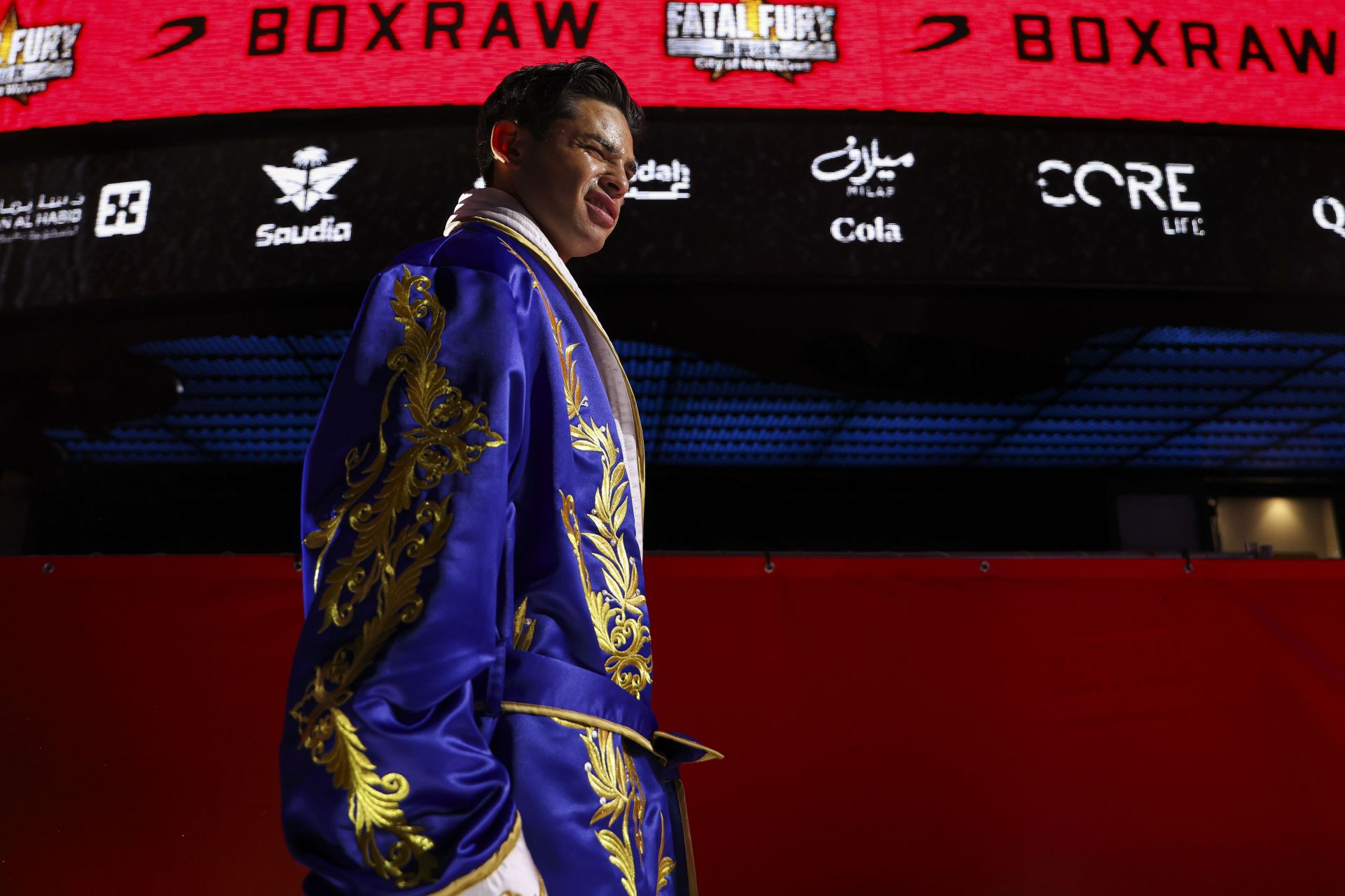 Ryan Garcia poses ringside at Fatal Fury: Ryan Garcia v Rolando &ldquo;Rolly&rdquo; Romero - Fight Night. Image via Getty.