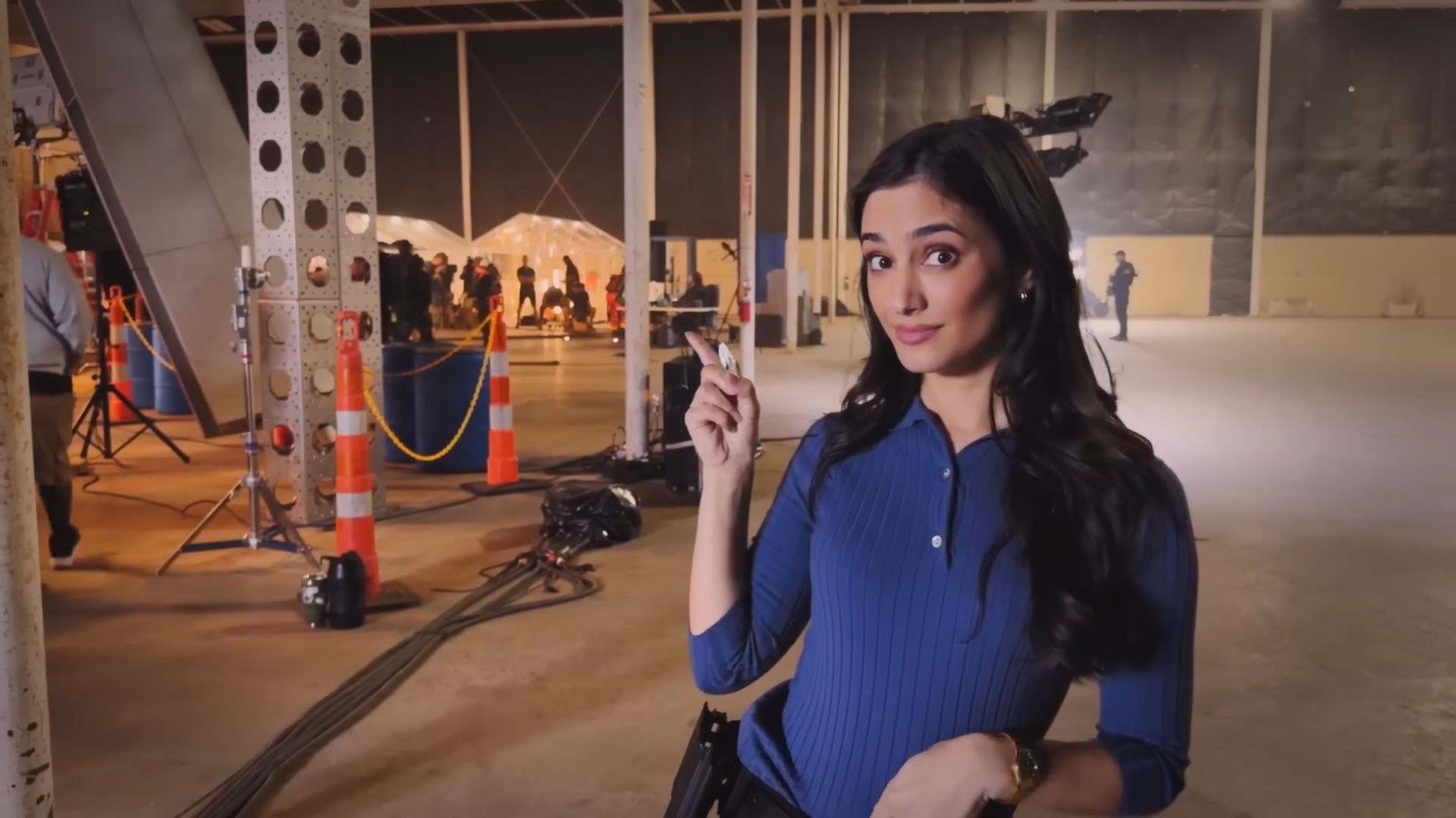 Sol Rodr&iacute;guez in the Peacemaker Season 2 BTS footage | Image Via: DC