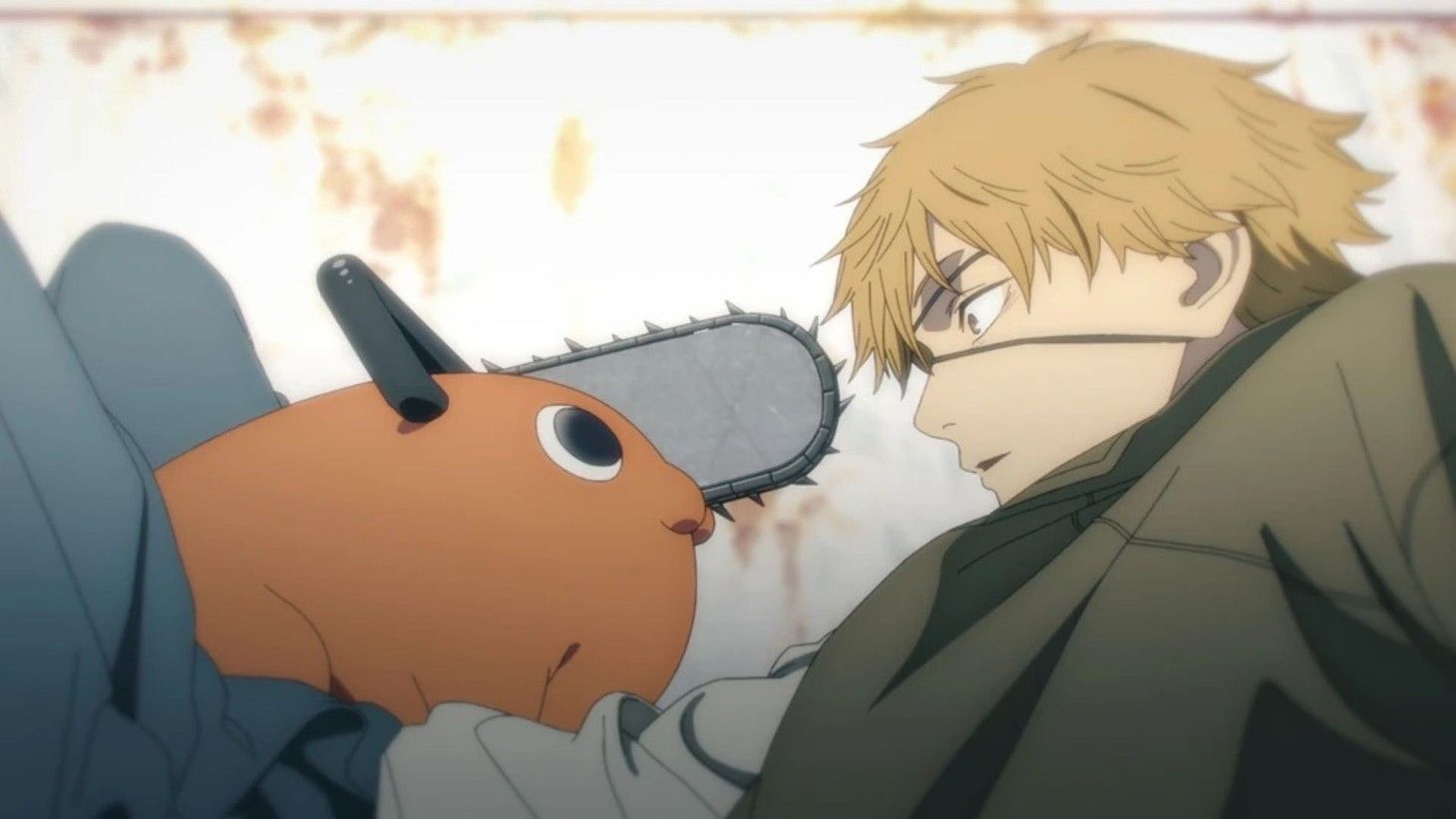 Denji and Pochita as seen in the anime 