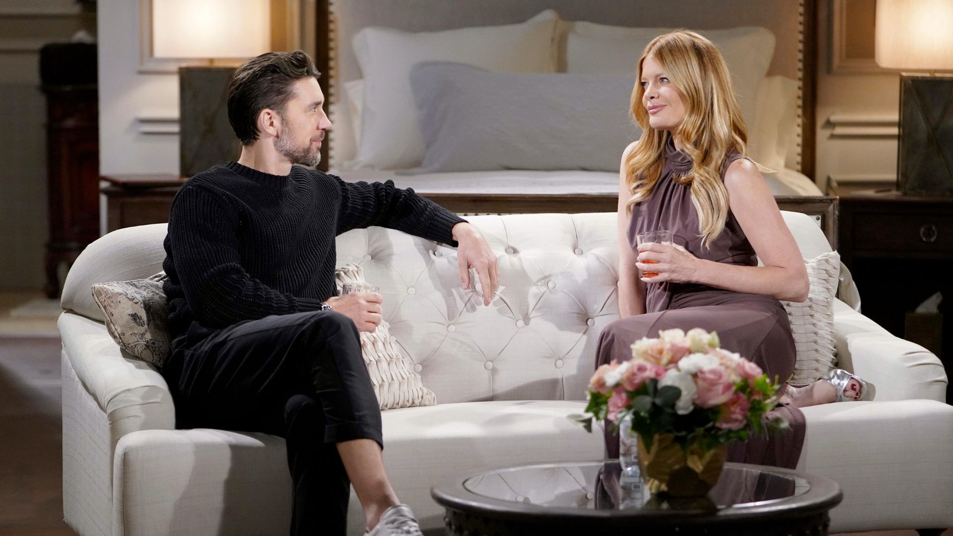 Cane Ashby (Billy Flynn) is going to ask Phyllis Summers (Michelle Stafford) to do something for him on The Young and the Restless | Image: JPI