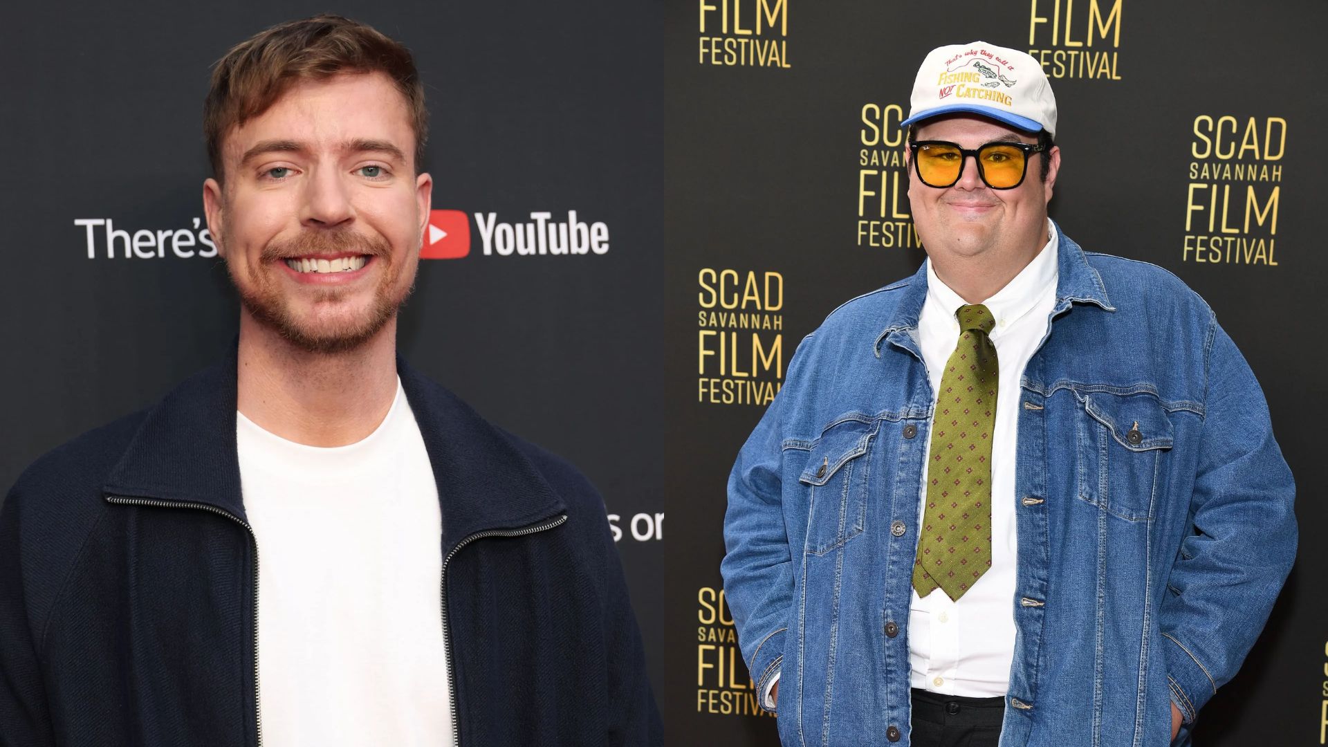 What did MrBeast write about Caleb Hearon? (Images via Getty)