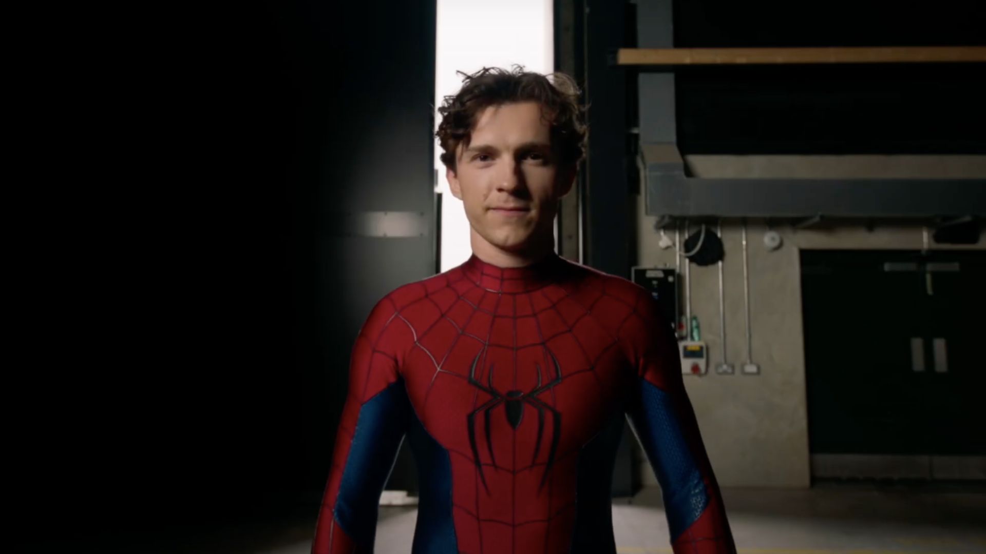 This is an image of Tom Holland donning the Spider-Man costume in &lsquo;Spider-Man: Brand New Day