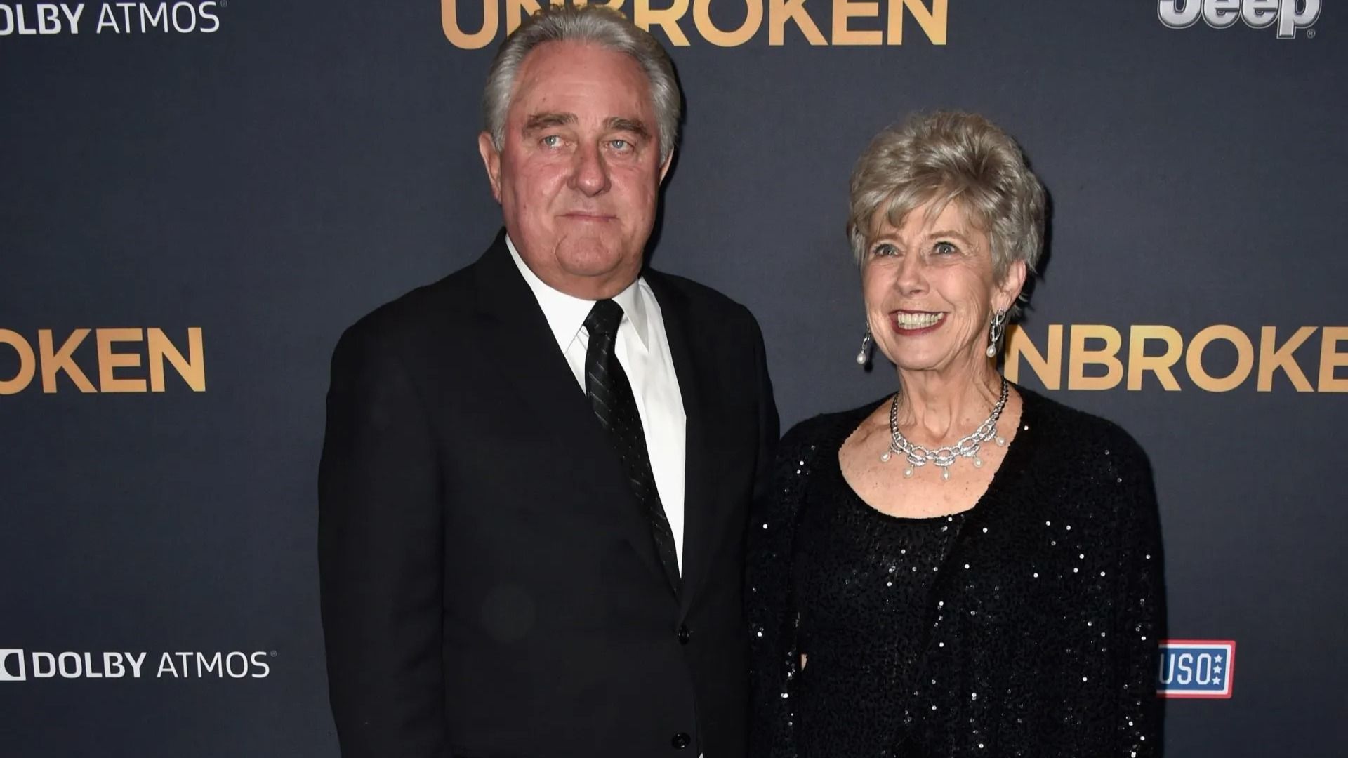 William Pitt and Jane Etta Pitt, parents of Brad Pitt arrive at the Premiere Of Universal Studios