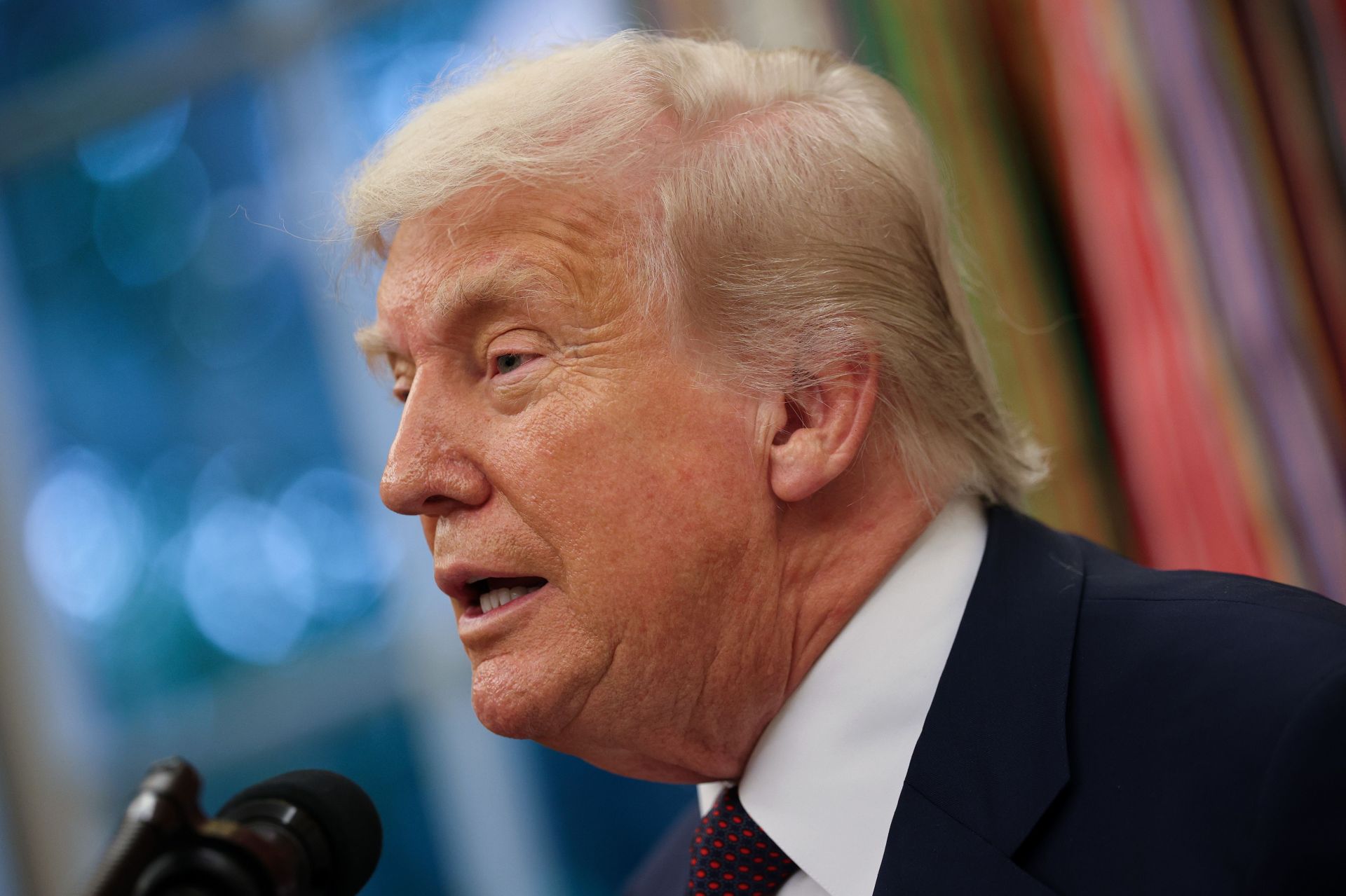 President Trump Makes An Announcement In The Oval Office - Source: Getty