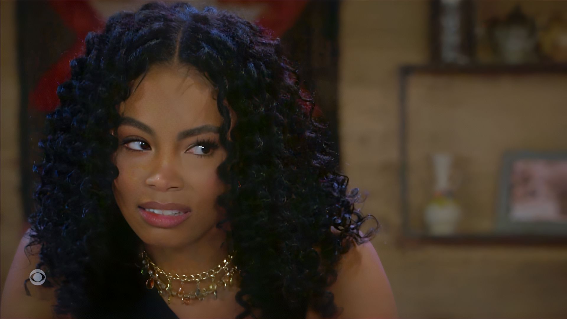 &ldquo;I should have remembered that statistic about violent crimes mostly being committed by people you know,&rdquo; Chelsea probably thought in between visualizing help from her fam on Beyond the Gates | Image: CBS