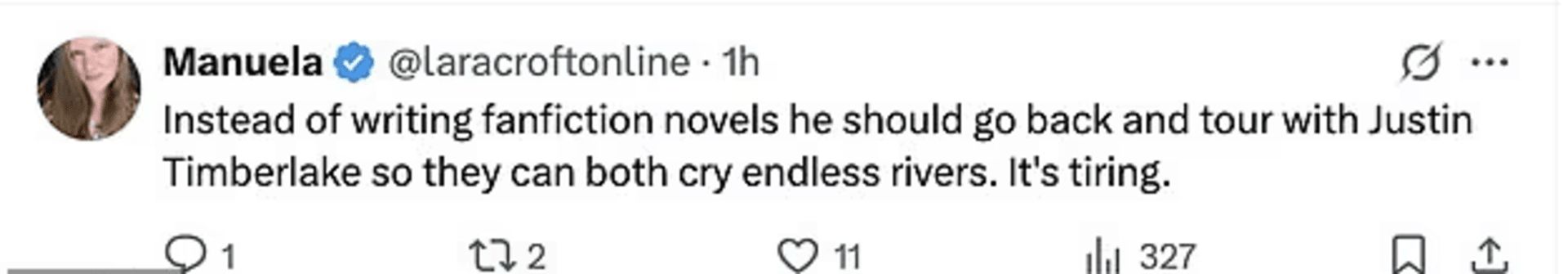 Fan reaction on X/Twitter