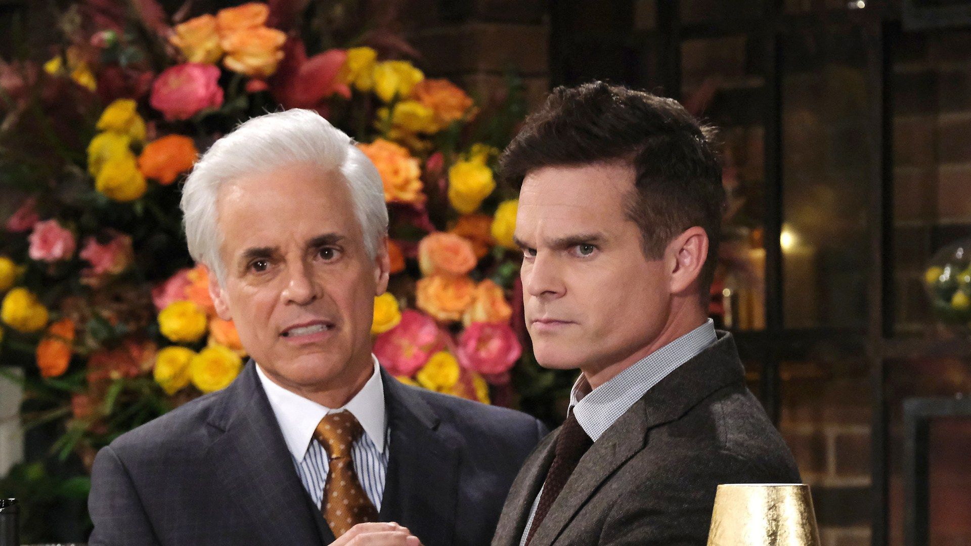 Michael (Christian LeBlanc) and Kevin (Greg Rikaart) play half-brothers on The Young and the Restless | Image: JPI
