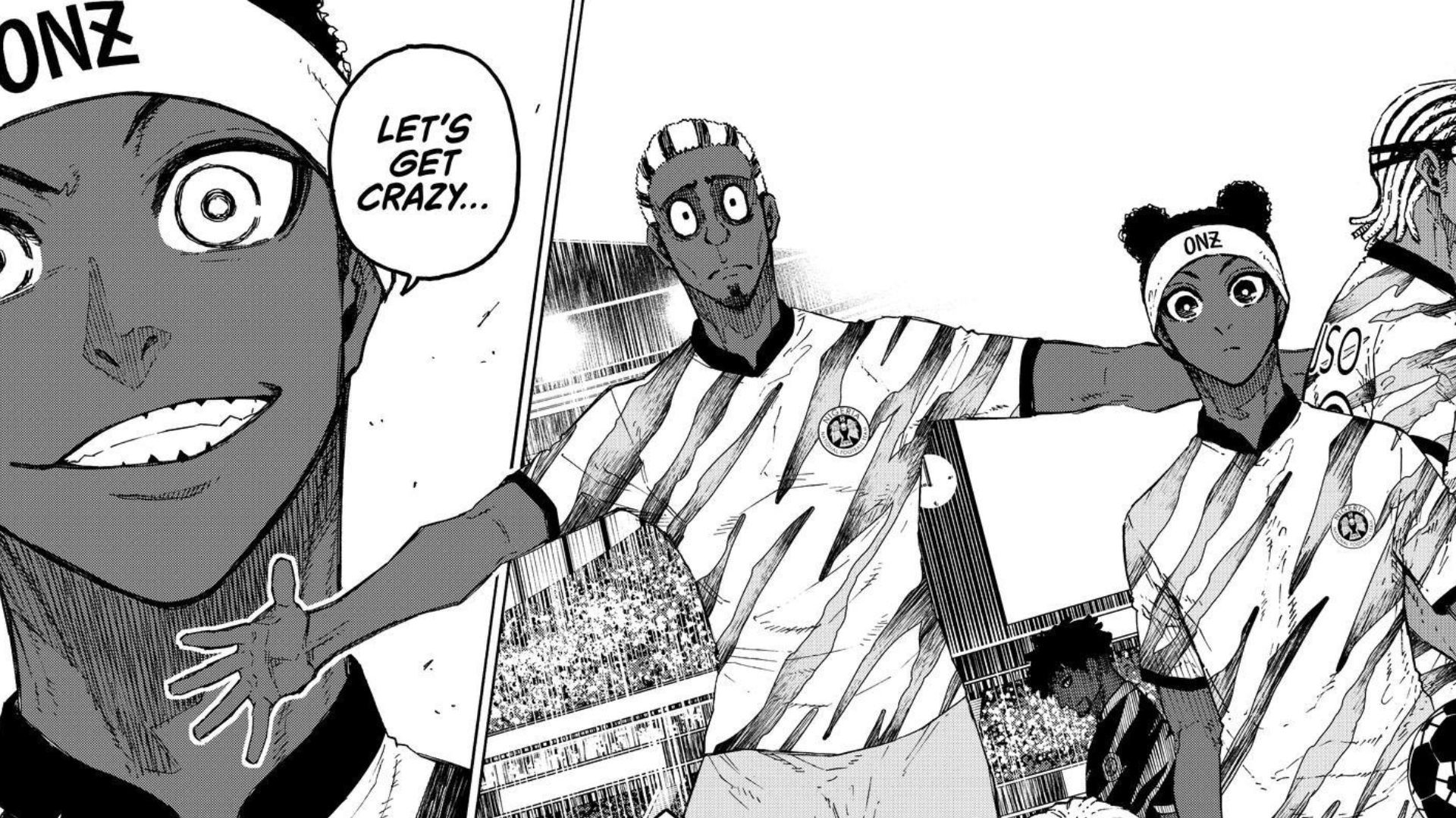Team Nigeria as seen in the manga 
