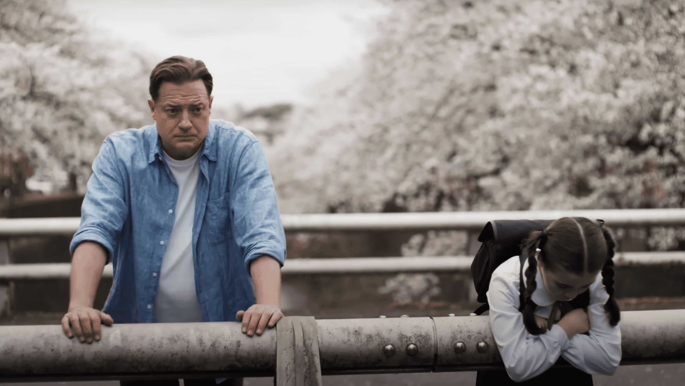 Brendan Fraser in Rental Family, the 2025 film (Images via YouTube/Searchlight Pictures)