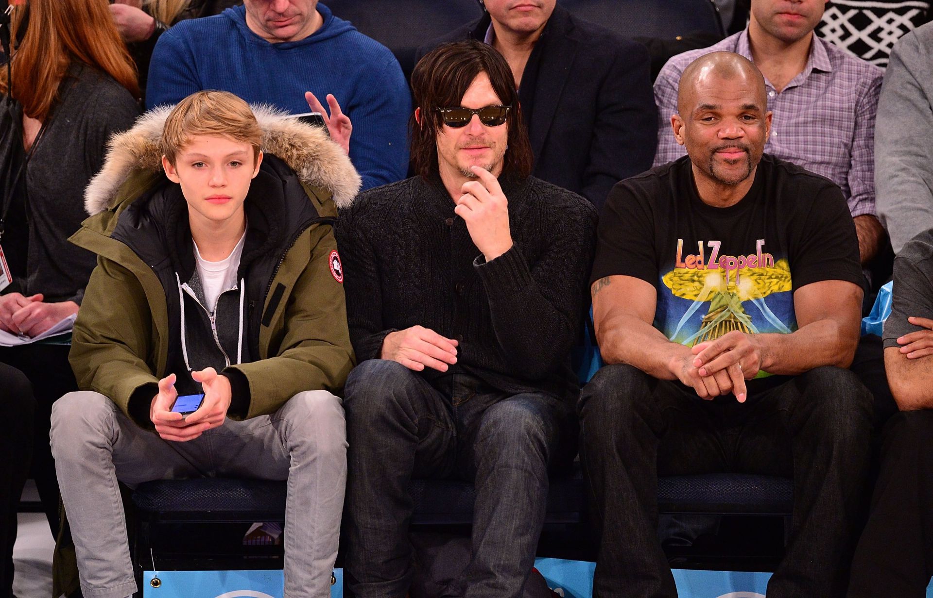Celebrities Attend Brooklyn Nets Vs. New York Knicks - Source: Getty