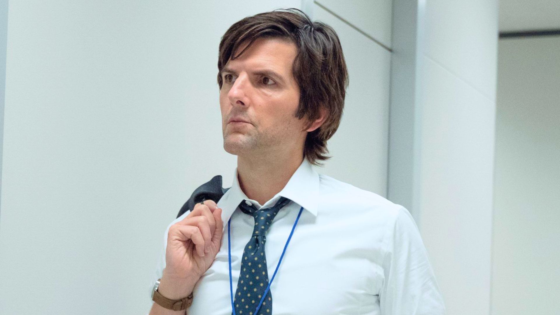 Adam Scott&rsquo;s Mark Scout explores Lumon&rsquo;s sinister mysteries in Severance season 2 (Image via Apple TV+)