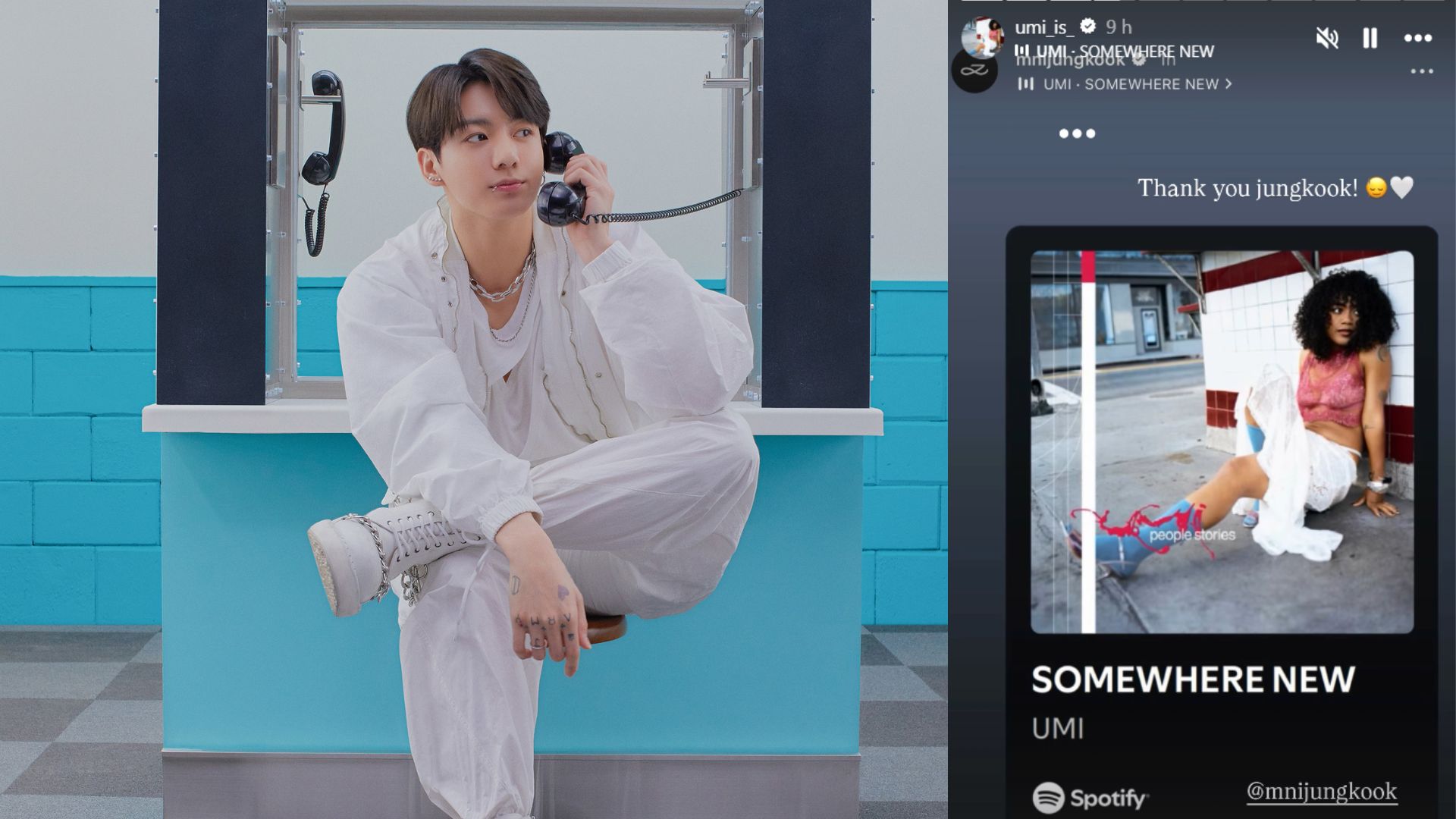 UMI&rsquo;s reaction to BTS&rsquo; Jungkook sharing her song on his recent IG story