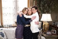 Victoria (Amelia Heinle) and Nikki (Melody Thomas Scott) were quick to embrace Claire (Hayley Erin) despite her wicked ways on The Young and the Restless | Image: JPI