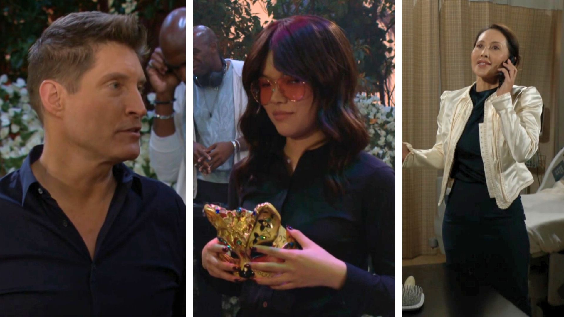 Deacon, Luna, and Li on The Bold and the Beautiful | images: CBS