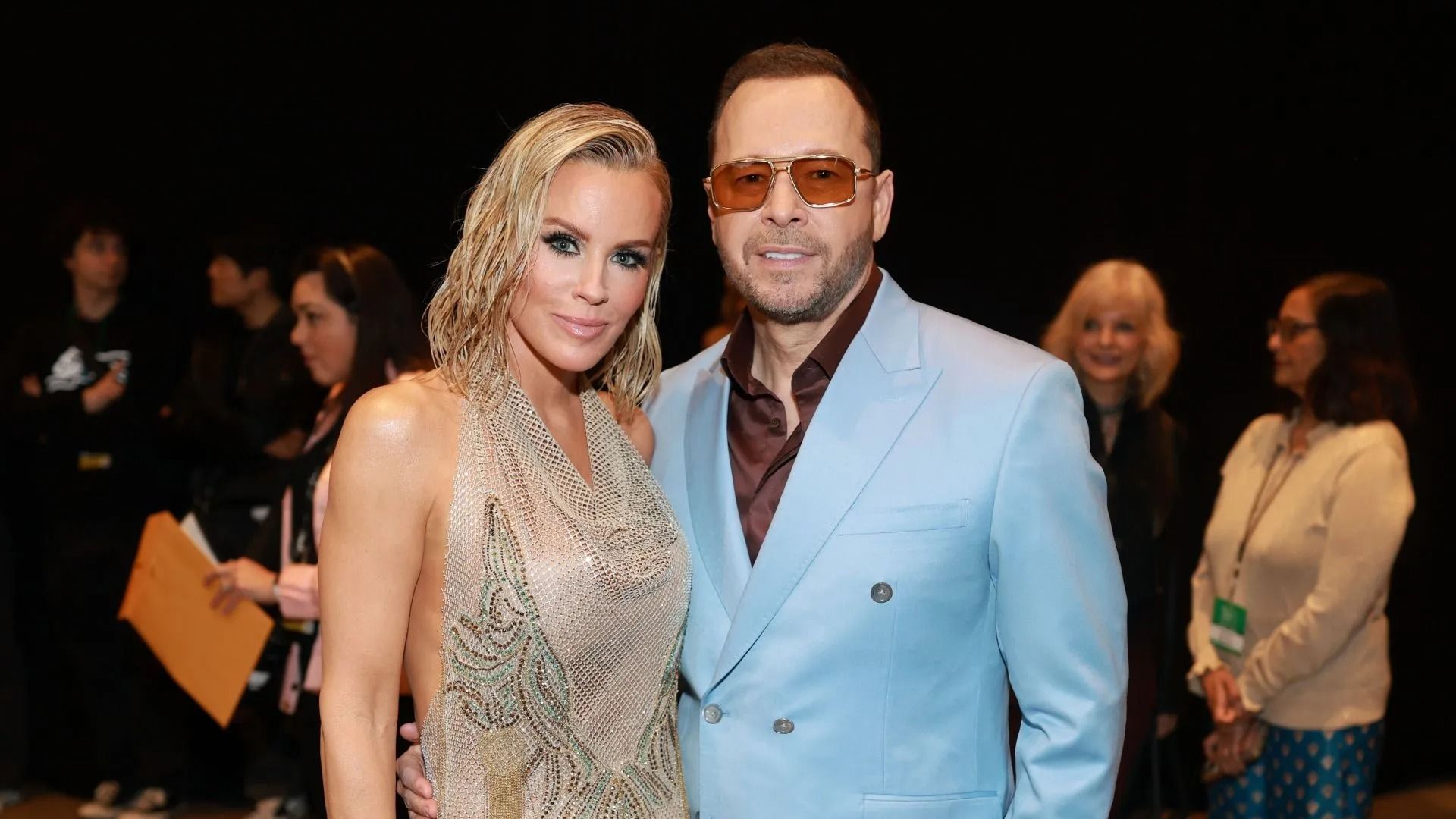 Jenny McCarthy and Donnie Wahlberg attend the 2025 iHeartRadio Music Awards - Source: Getty